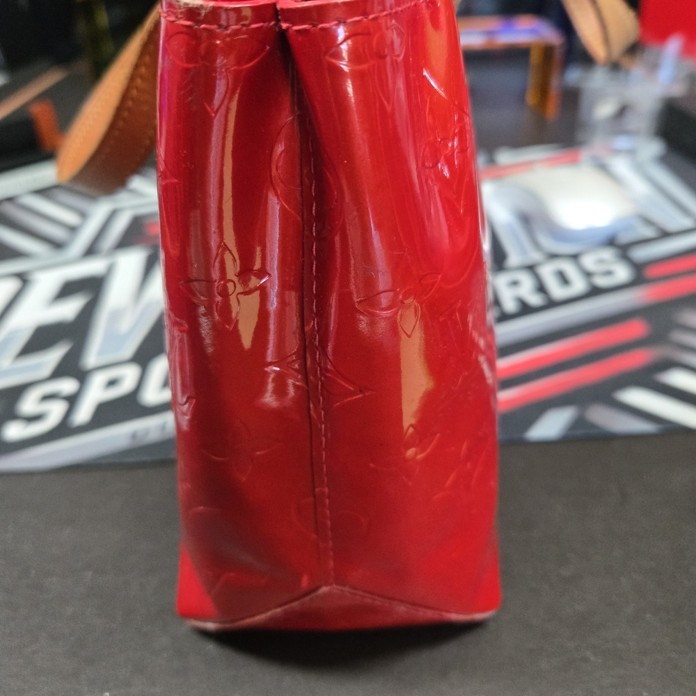 Louis Vuitton Red and Tan Glossy Tote COA Included - Picture 2 of 10